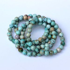 Natural Turquoise Beaded Bracelet